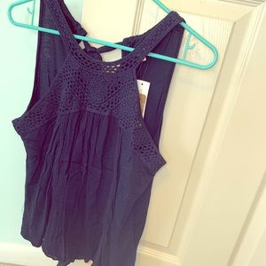 Navy blue sleeveless top - never worn